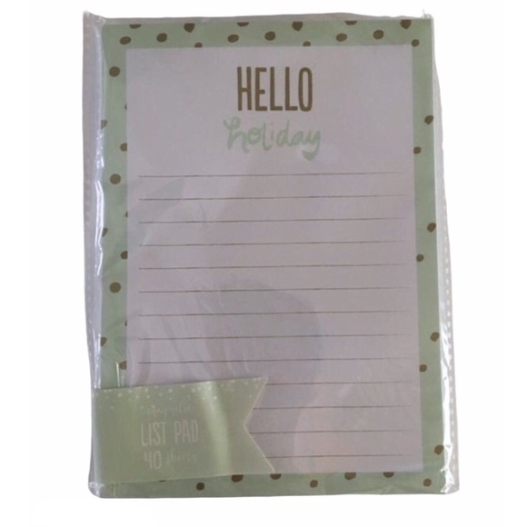 Christmas Dots Hello Holiday Stationery Set Notepad List Sticky Notes Page Flags - Picture 3 of 4